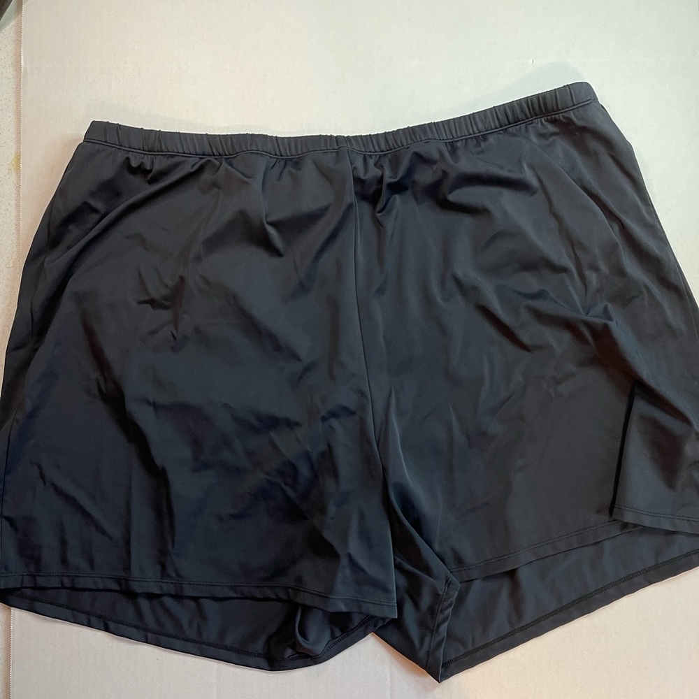 Black biker swim short